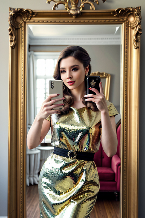 mirror photo pose girl simple